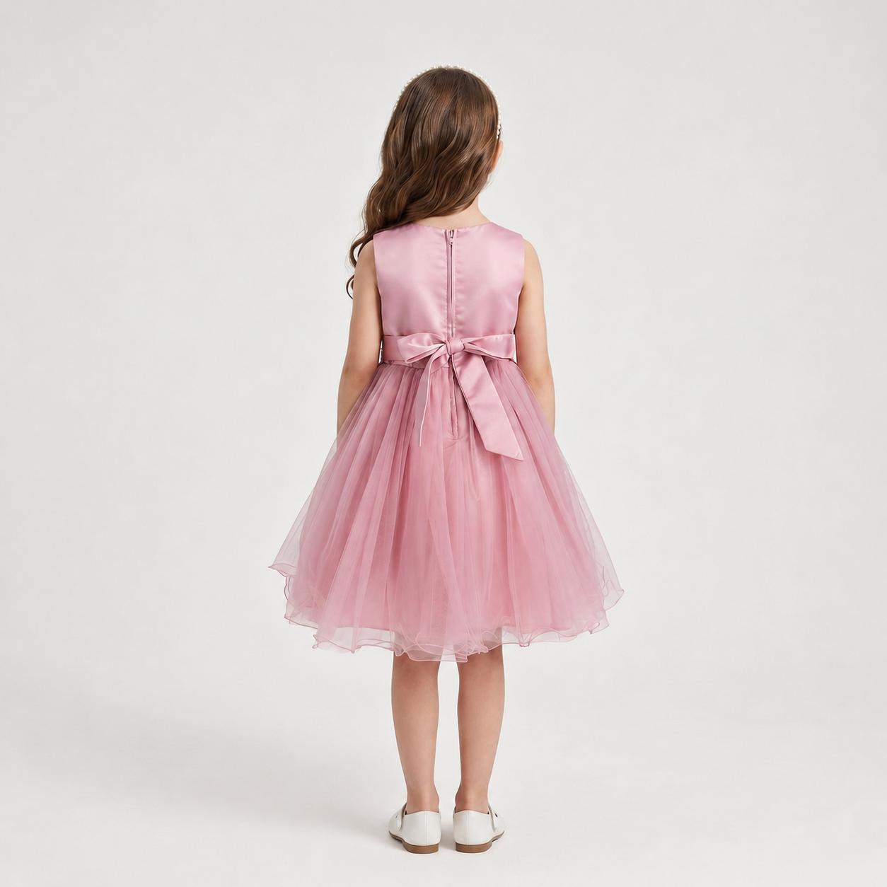 Vestido de Niña Rosa para Fiesta | Roco Atelier