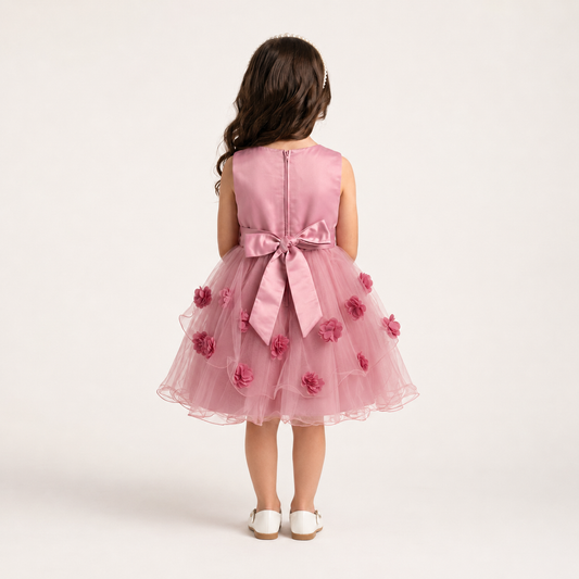 vestido corto de niña mariposas