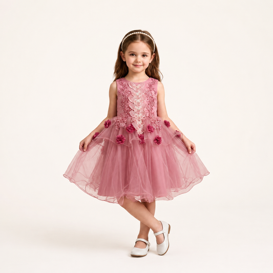 vestido corto de niña mariposas