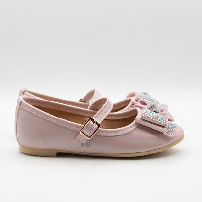 Zapatillas Rosas con Moño para Niña Tallas 13-26