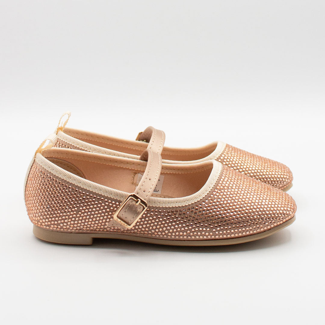 Balerinas Infantiles Rosegold con Correa Ajustable | Niña