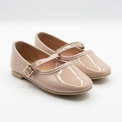 Zapatillas Nude Charol para Niña Tallas 15-26