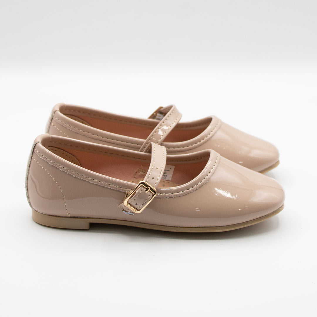 Zapatillas Nude Charol para Niña Tallas 15-26