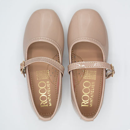 Zapatillas Nude Charol para Niña Tallas 15-26