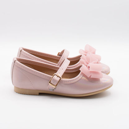 Zapatillas Rosa Tornasol con Moño para Niña Tallas 13-26