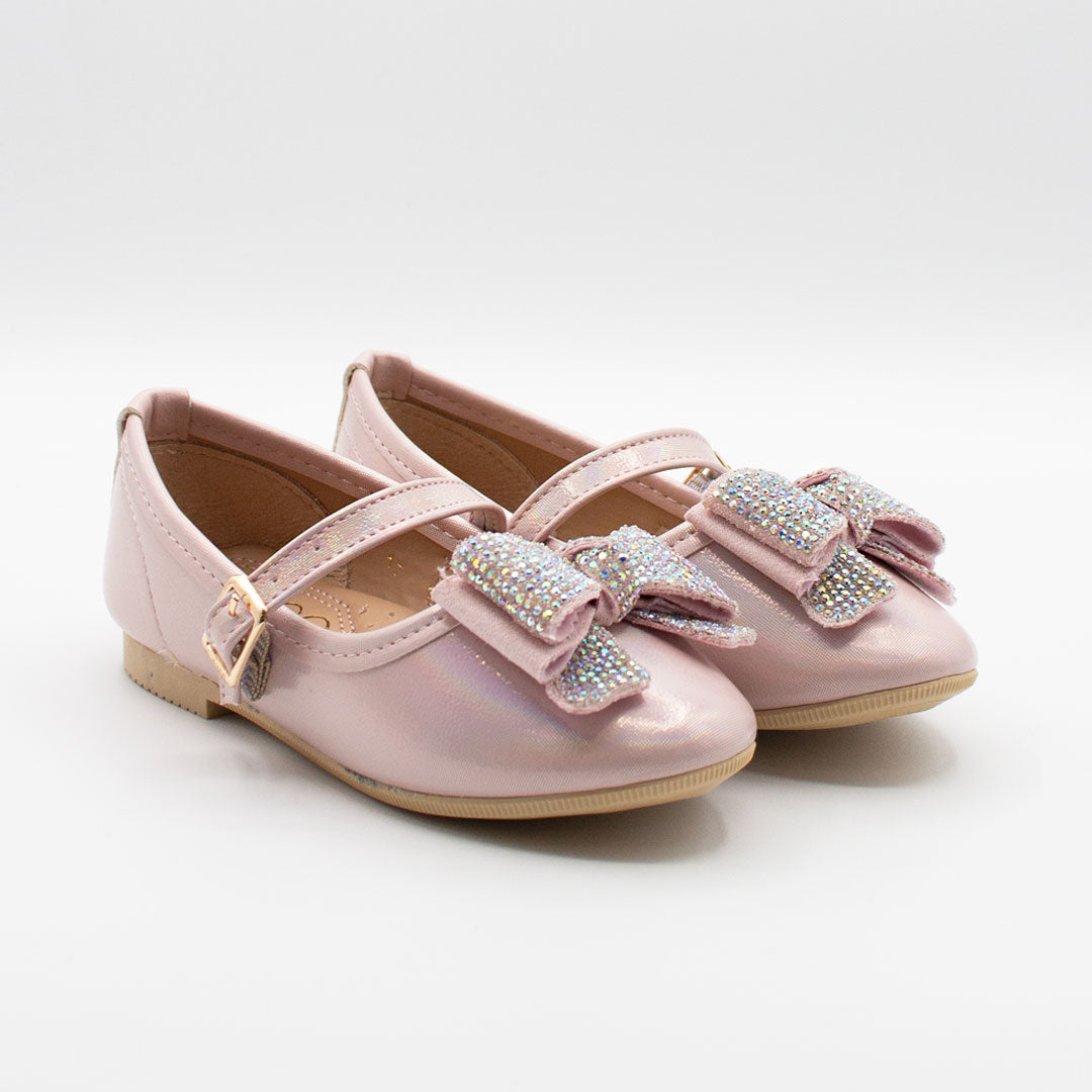 Zapatillas Rosas con Moño para Niña Tallas 13-26