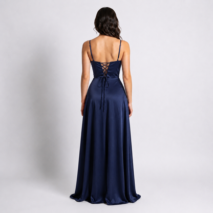 Sweetheart Neck Dress with Corset, Sheer Panels, and Full Skirt Sizes M-XL