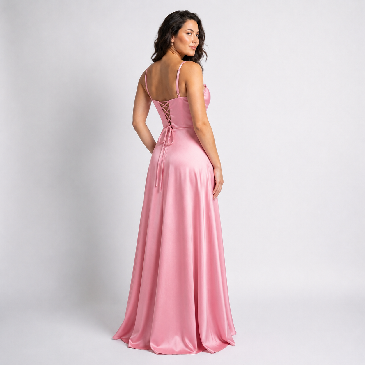 Sweetheart Neck Dress with Corset, Sheer Panels, and Full Skirt Sizes M-XL