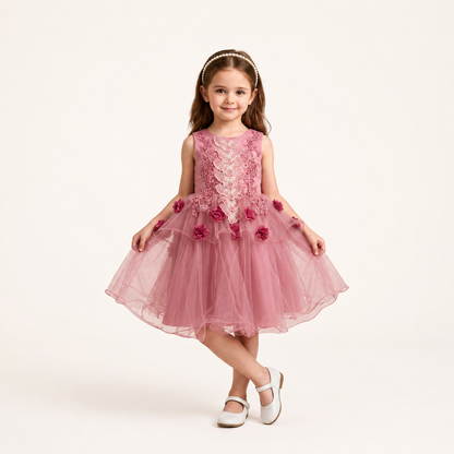 vestido corto de niña mariposas