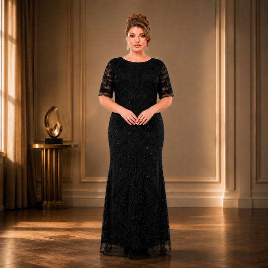Vestido Clásico Azul Marino